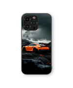 Dramatic Stormscape with Sports Car | Adventure Series | Premium Glass Back Case