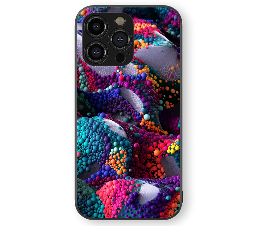 Moody Space Bubbles Premium Glass Mobile Cover