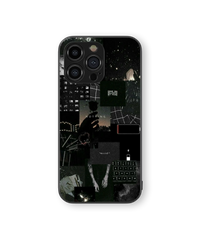 Dark Aesthetic Collage | Urban Night Series | Premium Glass Back Case