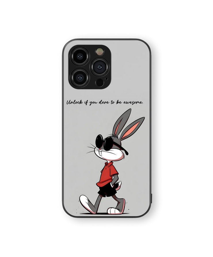 Animated Rabbit Character | Fun Edition | Premium Glass Back Case