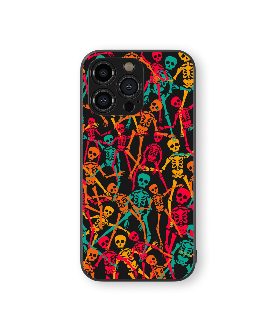 Colorful Skulls & Bones | Carnival of Death Series | Premium Glass Back Case