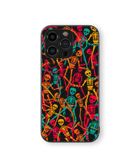 Colorful Skulls & Bones | Carnival of Death Series | Premium Glass Back Case