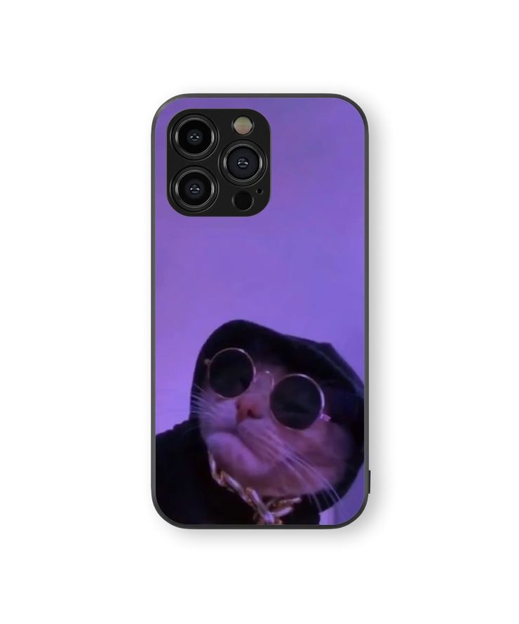 Funky Cat in Sunglasses | Urban Pop Series | Premium Glass Back Case