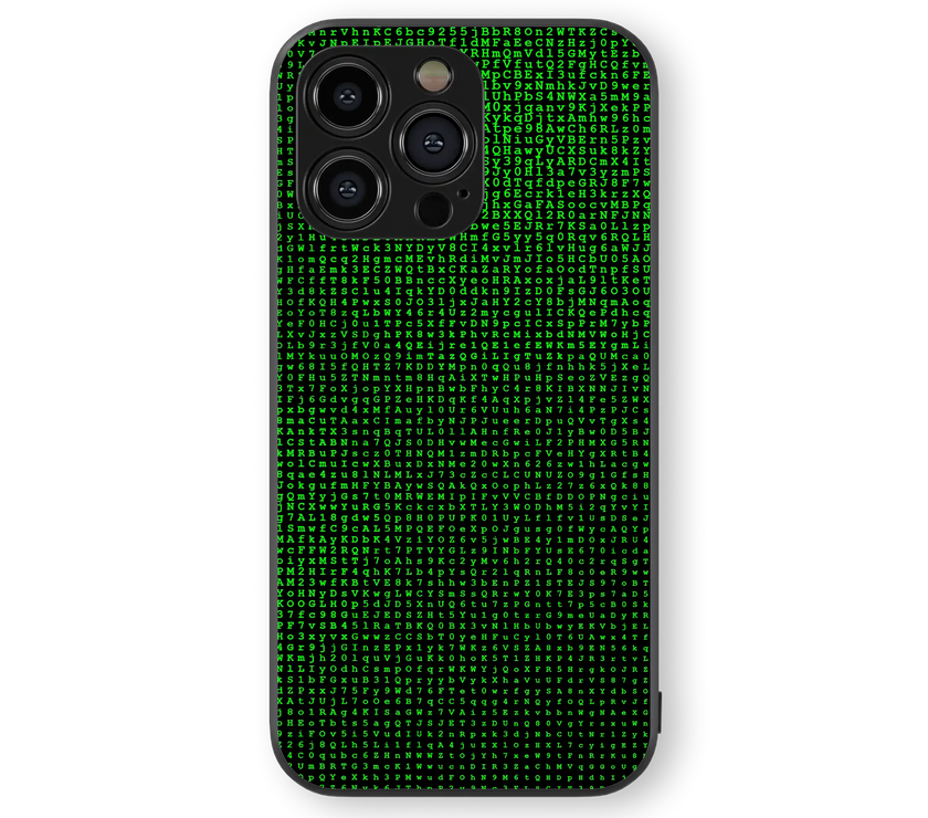 Matrix Code Premium Glass Mobile Cover