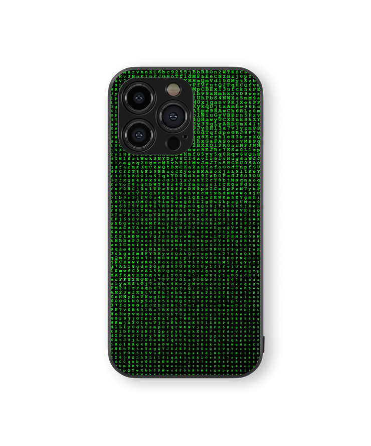 Matrix Code Premium Glass Mobile Cover