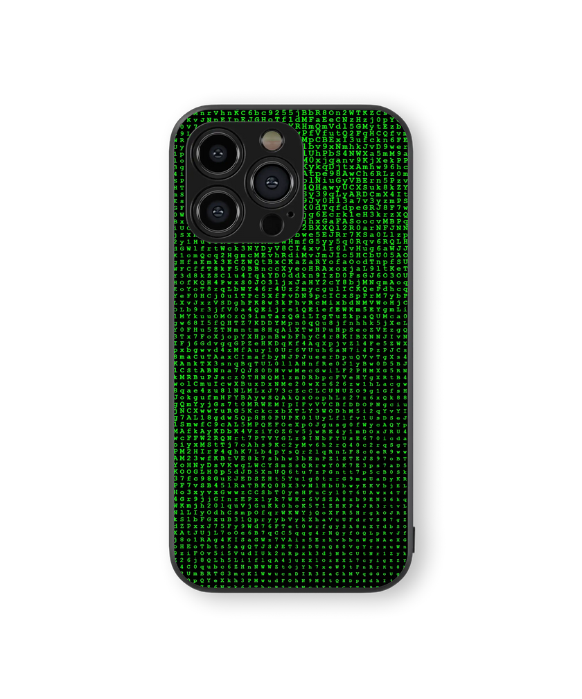 Matrix Code Premium Glass Mobile Cover
