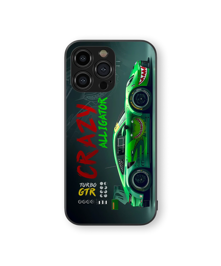 Racing Car Alligator | Turbo GTR Series | Premium Glass Back Case