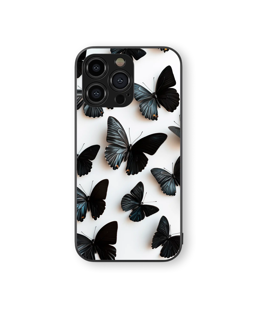 Elegant Butterfly Premium Glass Mobile Cover