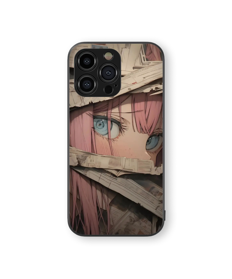 Moody Anime Gaze Premium Glass Mobile Cover