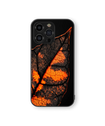 Moody Leaf Glow Premium Glass Mobile Cover