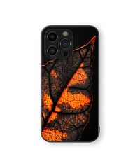 Moody Leaf Glow Premium Glass Mobile Cover