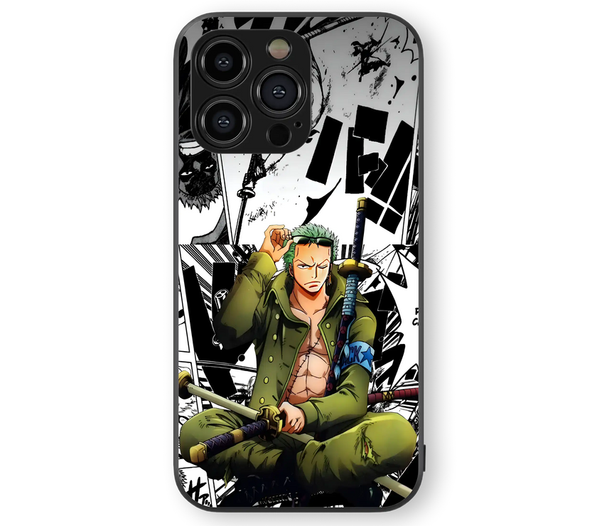 Anime Warrior Premium Glass Mobile Cover