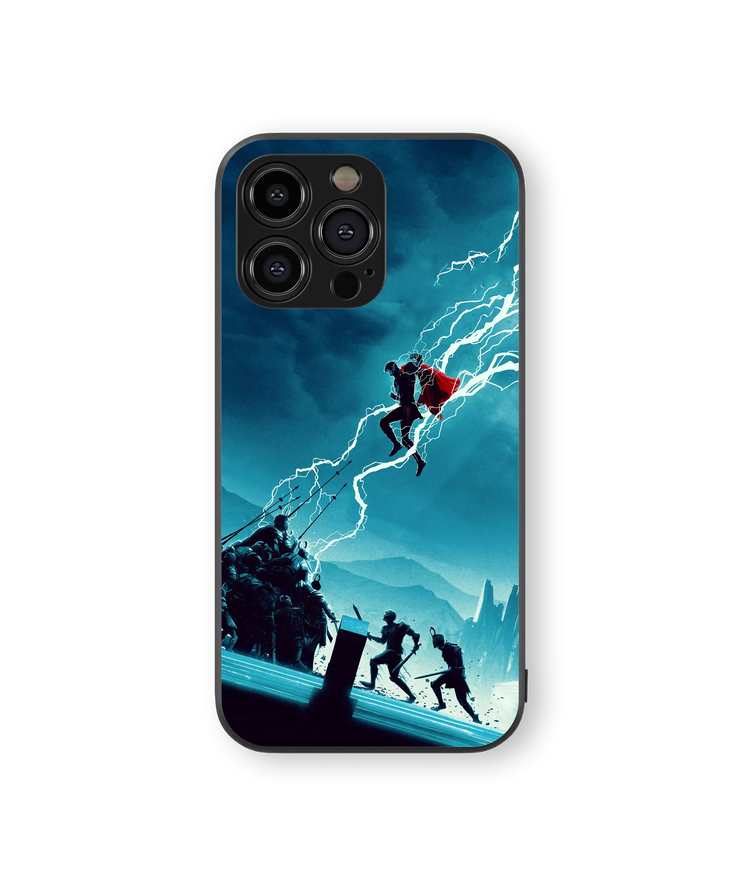 Thunderous Hero Premium Glass Mobile Cover