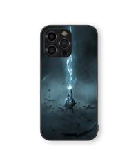 Moody Anime Thunderstorm Premium Glass Mobile Cover
