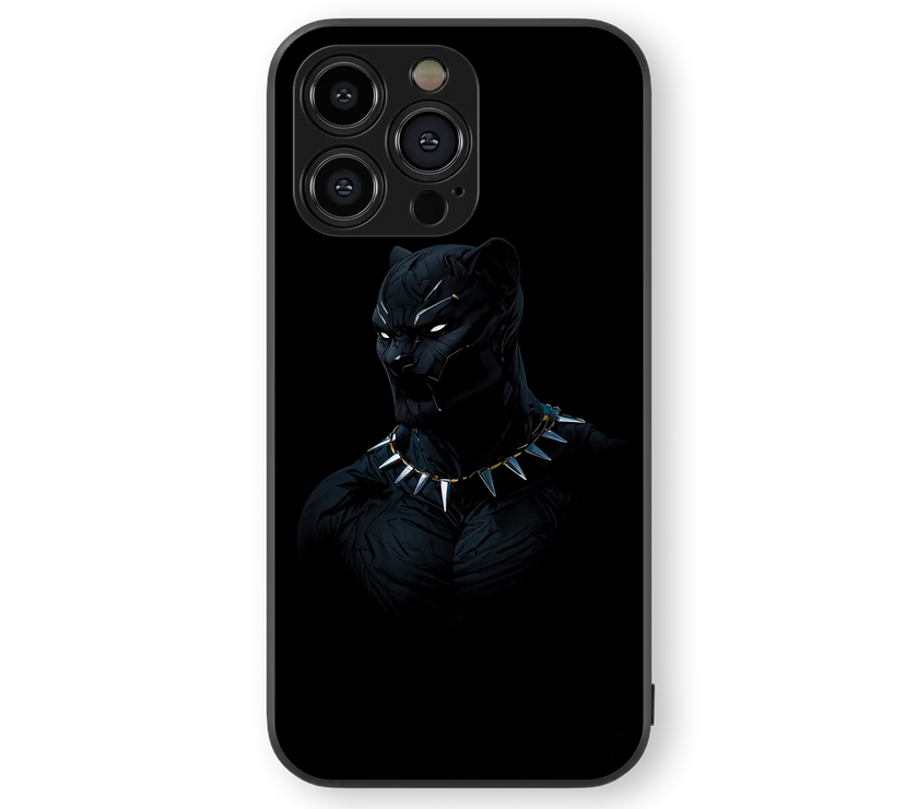 Heroic Panther Premium Glass Mobile Cover