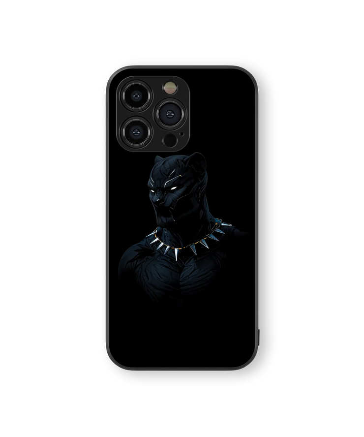 Heroic Panther Premium Glass Mobile Cover