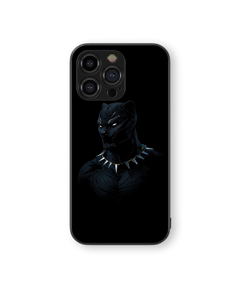 Heroic Panther Premium Glass Mobile Cover
