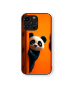 Peekaboo Panda Premium Glass Mobile Cover