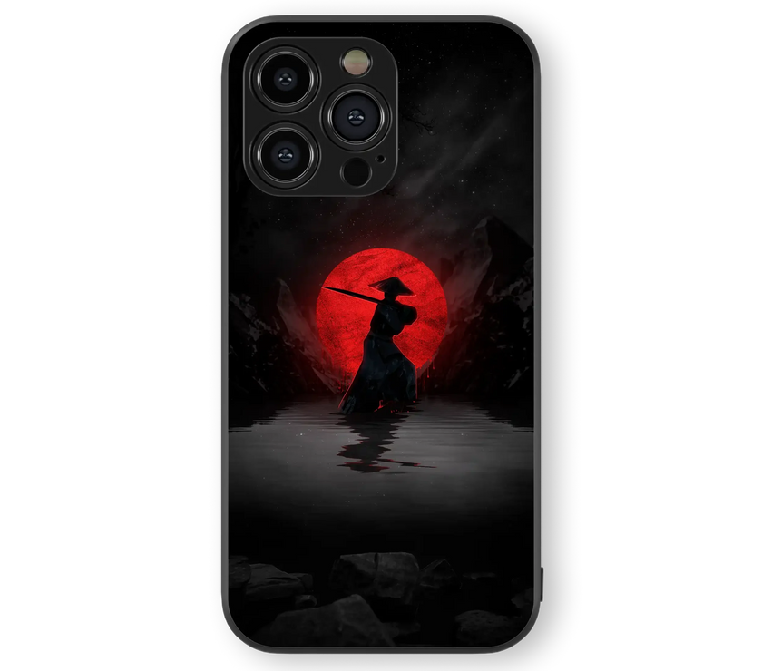 Samurai Warrior | Mystical Moonlight Series | Premium Glass Back Case