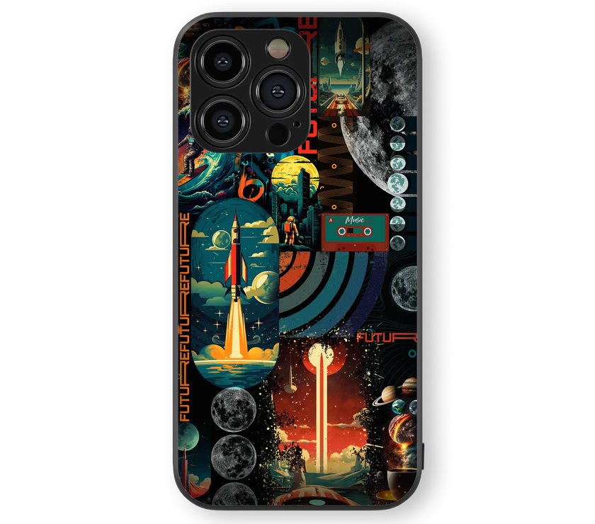 Futuristic Space Odyssey Premium Glass Mobile Cover