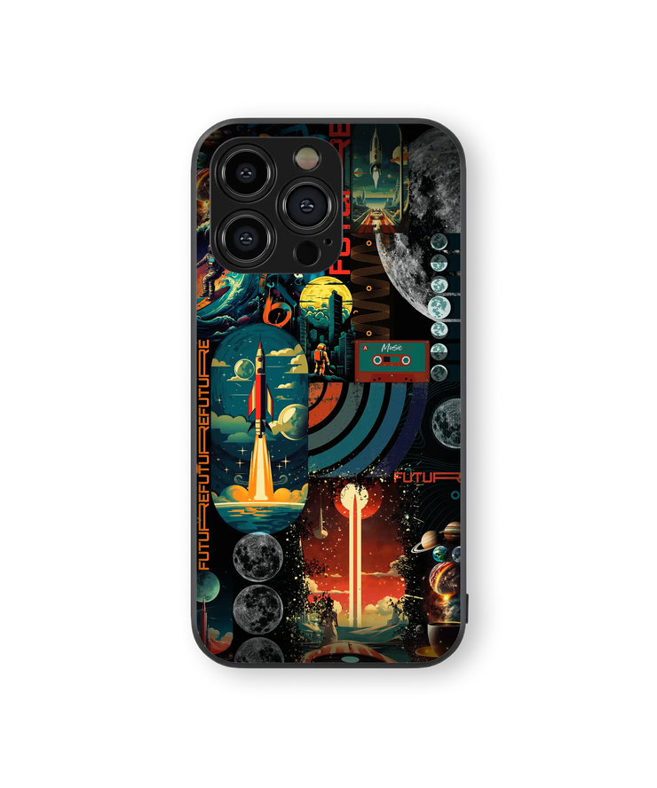 Futuristic Space Odyssey Premium Glass Mobile Cover