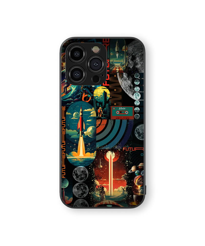 Futuristic Space Odyssey Premium Glass Mobile Cover