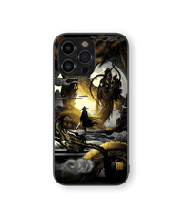 Mythical Dragon and Samurai | Legends Series | Premium Glass Back Case
