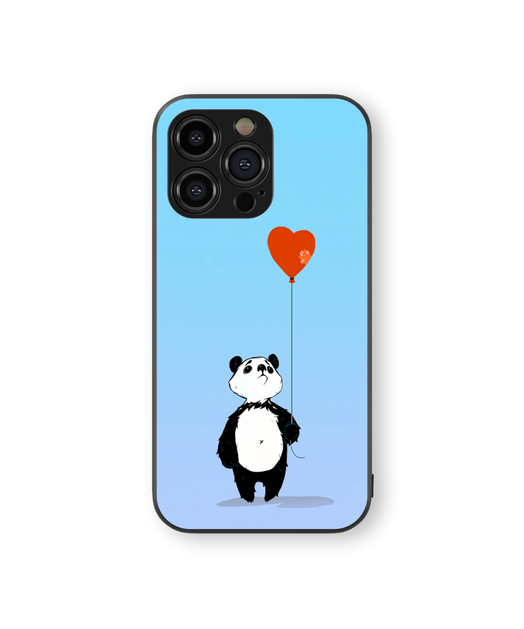 Panda Love Premium Glass Mobile Cover