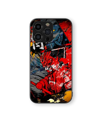 Dynamic Samurai Warrior | Ink Splash Series | Premium Glass Back Case