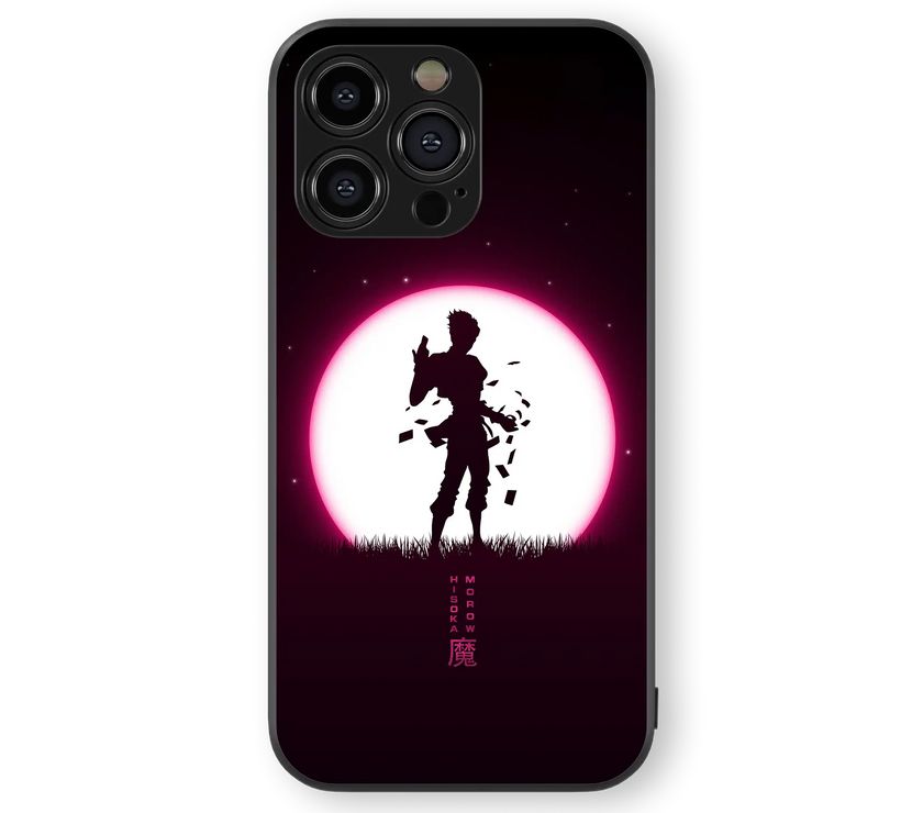 Anime Shadow Night Premium Glass Mobile Cover