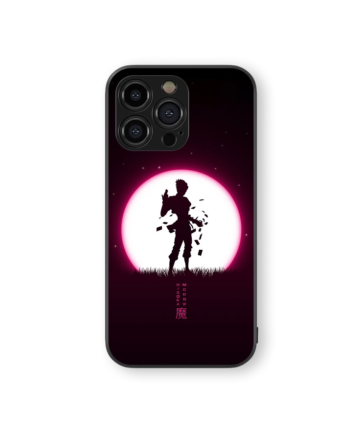 Anime Shadow Night Premium Glass Mobile Cover