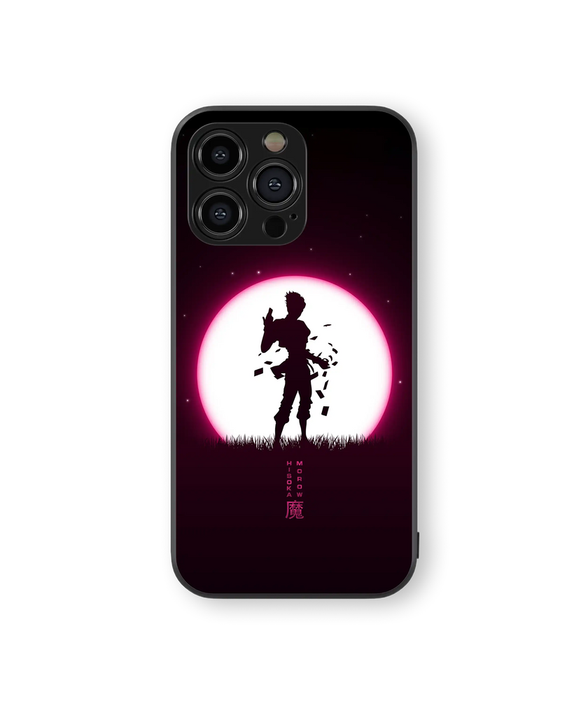 Anime Shadow Night Premium Glass Mobile Cover