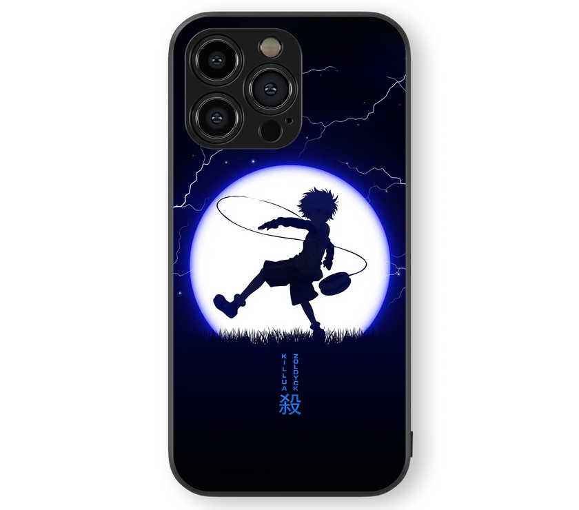 Moody Anime Silhouette Premium Glass Mobile Cover