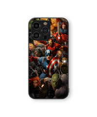 Epic Superhero Squad Premium Glass Mobile Cover