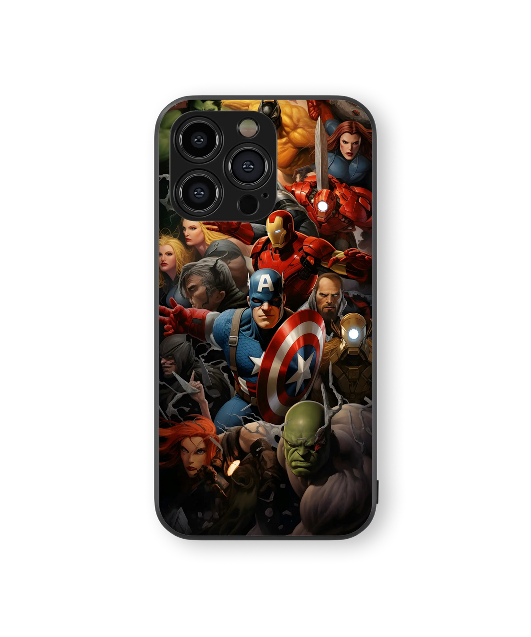Epic Superhero Squad Premium Glass Mobile Cover