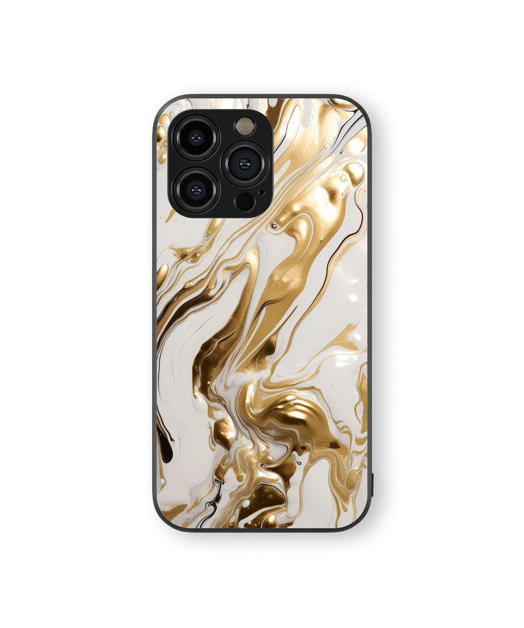 Elegant Swirl Premium Glass Mobile Cover