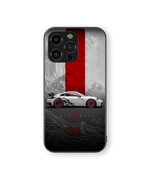 High-Speed Porsche | Red Wave Series | Premium Glass Back Case