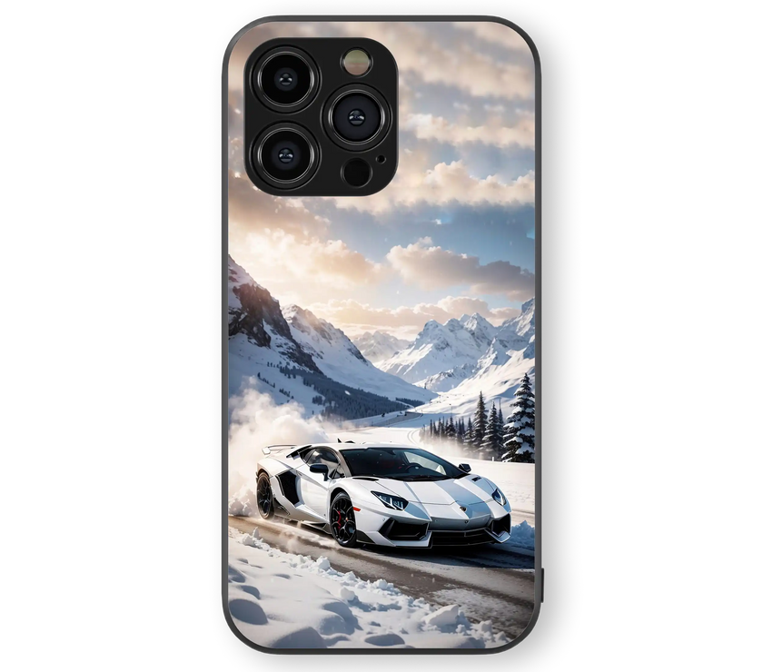 Moody Car Adventure Premium Glass Mobile Cover