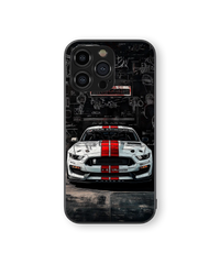 Moody Car Blueprint Premium Glass Mobile Cover