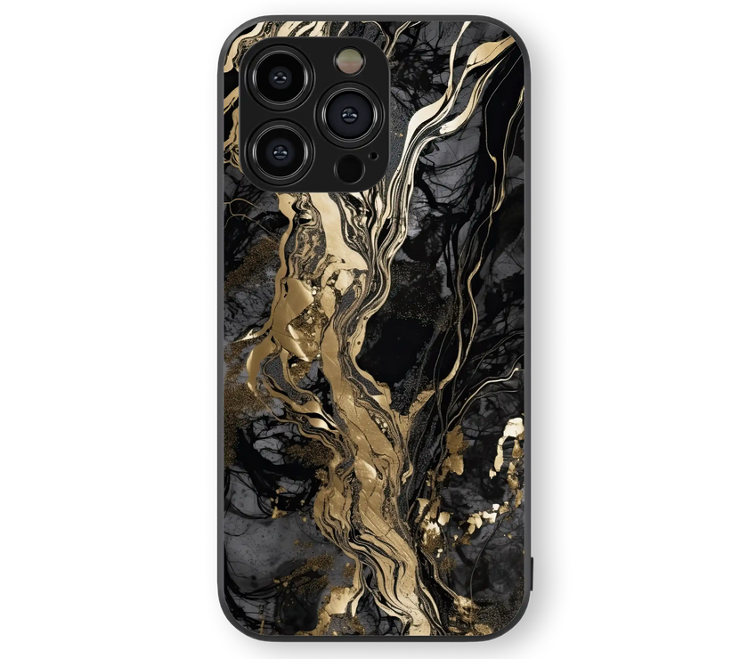Moody Marble Elegance Premium Glass Mobile Cover