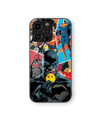 Superhero Collage Premium Glass Mobile Cover