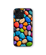 Vibrant Pebbles Premium Glass Mobile Cover