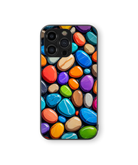 Vibrant Pebbles Premium Glass Mobile Cover