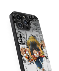 Anime Action Burst Premium Glass Mobile Cover