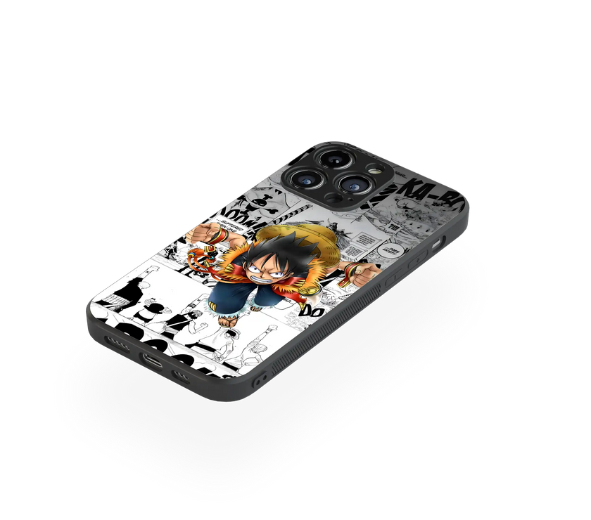 Anime Action Burst Premium Glass Mobile Cover