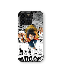 Anime Action Burst Premium Glass Mobile Cover