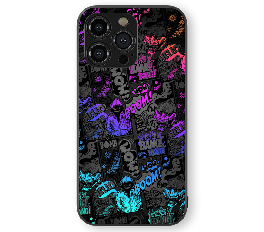 Urban Anime Boom Premium Glass Mobile Cover