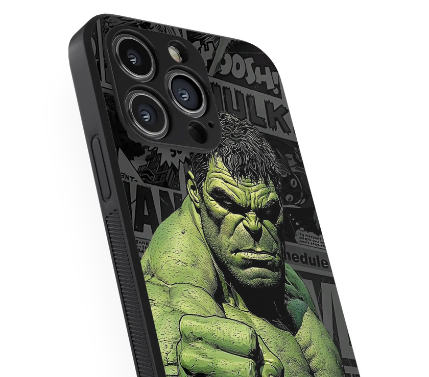 Superhero Power Punch Premium Glass Mobile Cover