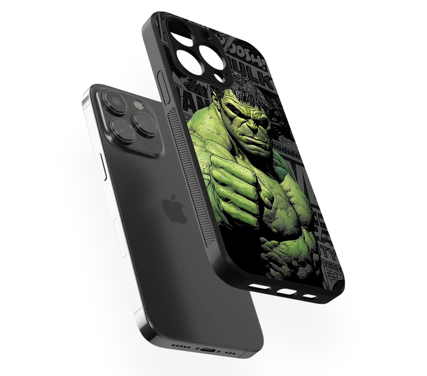 Superhero Power Punch Premium Glass Mobile Cover