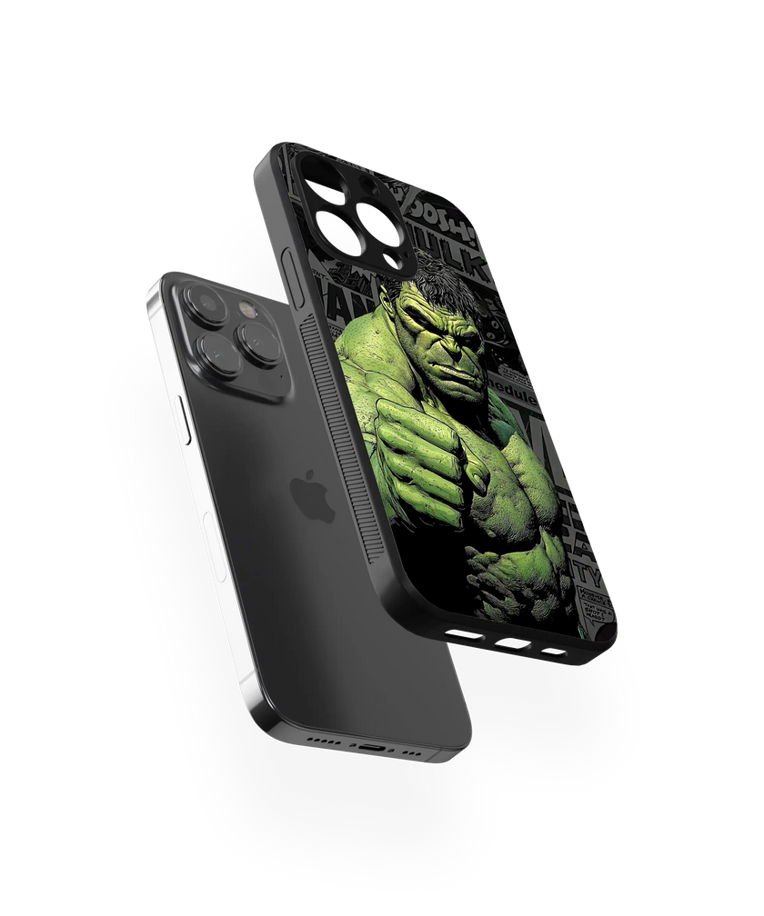 Superhero Power Punch Premium Glass Mobile Cover